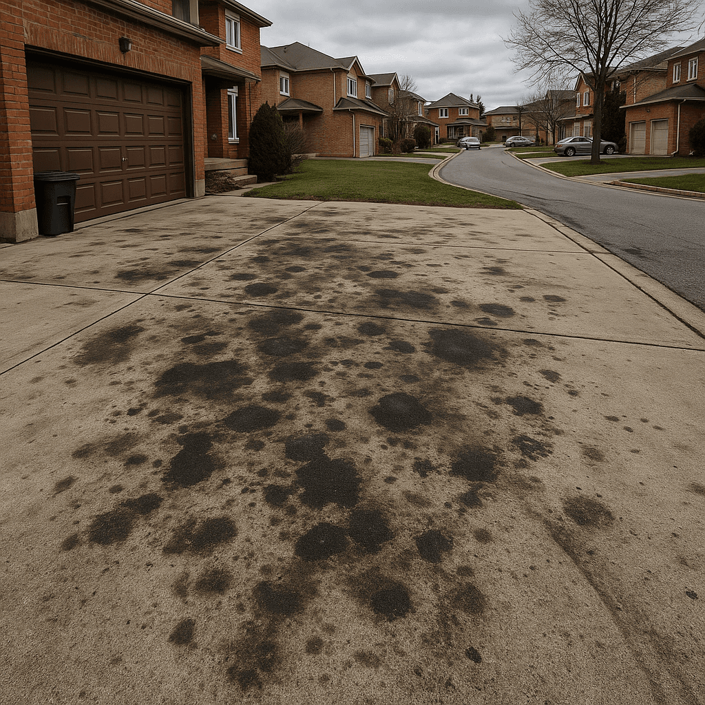 Driveway Cleaning before